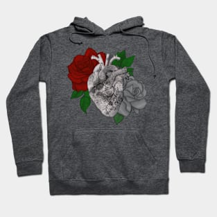 Floral heart decay Hoodie